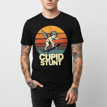 Cupid Stunt Funny Men's Graphic Tee