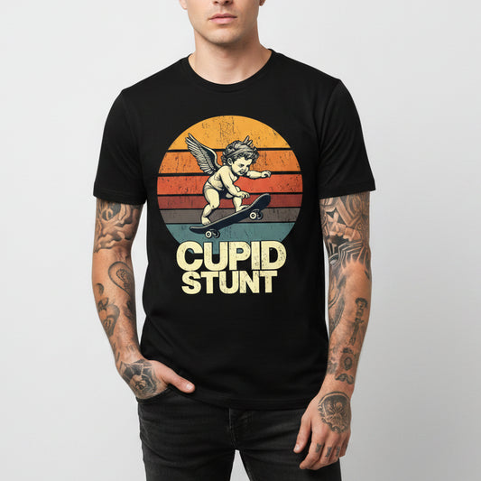 Cupid Stunt Funny Men's Graphic Tee