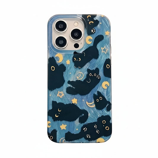 Black Cats Silicone Phone Case (for iPhone)