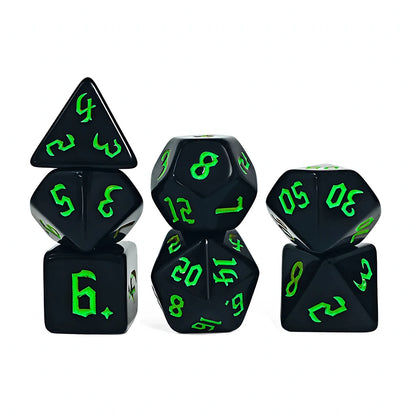 Colourful Resin Dice Set – 26 Designs for D&D and RPGs