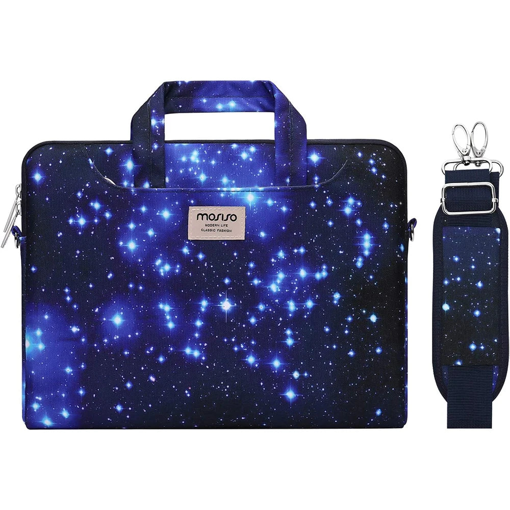 MOSISO Printed Laptop Shoulder Bag – 13–17.3 Inch