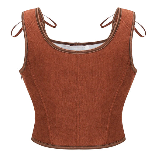 Victorian/Medieval Lace-Up Corset Women's Costume Top