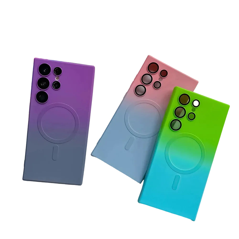 Gradient Colour Magnetic Charge Phone Case (for Galaxy)