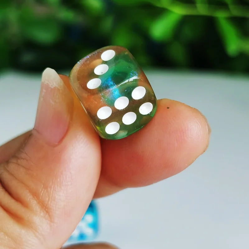 Multi-colour 10 piece 6-sided Dice Set