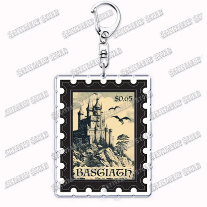 Fourth Wing Basgiath Dragon Keychain