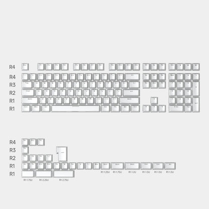 Jelly Crystal Keycaps 136 Keys for Mechanical Keyboard
