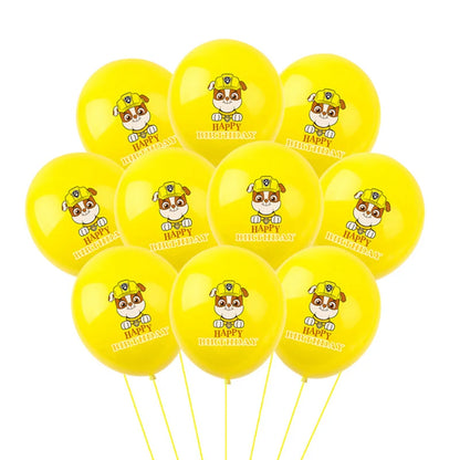 Birthday Party Balloon Set (10pc) of Paw Patrol