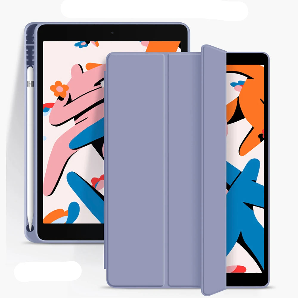 Flip Case for Tablet with Tablet Pencil Holder (for iPad)