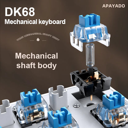 APAYADO DK68 Punk Mechanical Wireless Keyboard