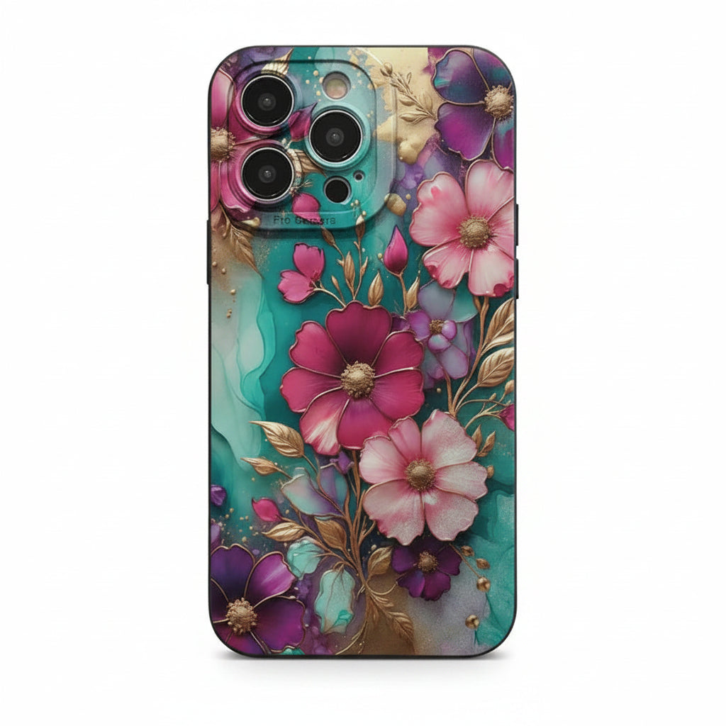 Luxurious Flowers TPU Phone Case (for iPhone)