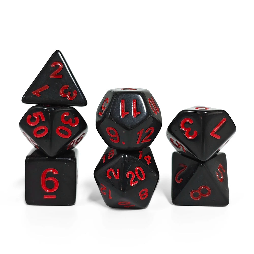 Colourful Resin Dice Set – 26 Designs for D&D and RPGs