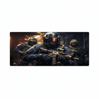 Tactical Soldier Computer Desk Mat