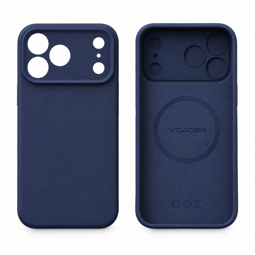 Navy liquid silicone case for iPhone