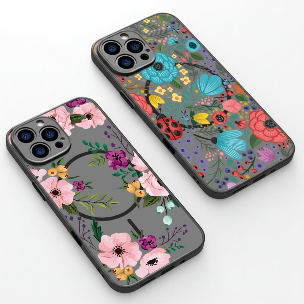 Magnetic Peony Flower Phone Case (for iPhone)