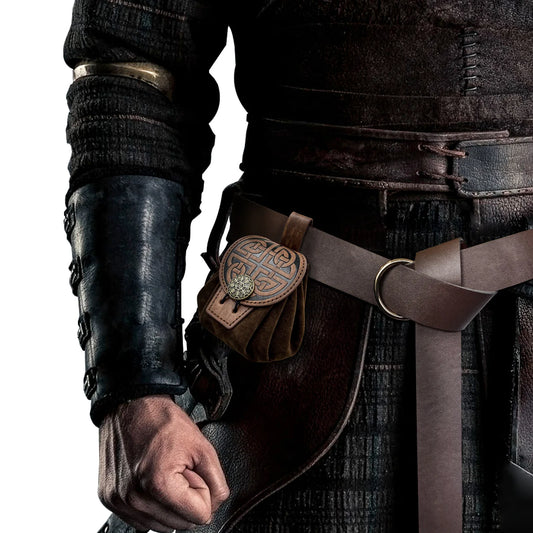 Medieval PU Leather Dice or Coin Bag
