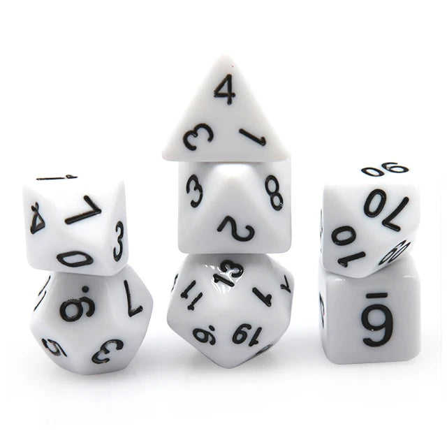 Colourful Resin Dice Set – 26 Designs for D&D and RPGs