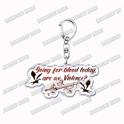 Fourth Wing Basgiath Dragon Keychain