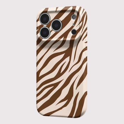 Zebra Print iPhone Case – Hard Shockproof Bumper Cover