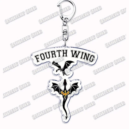 Fourth Wing Basgiath Dragon Keychain
