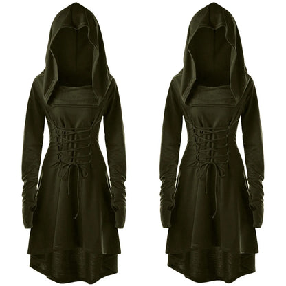 Medieval Mysterious Women's Costume Cloak