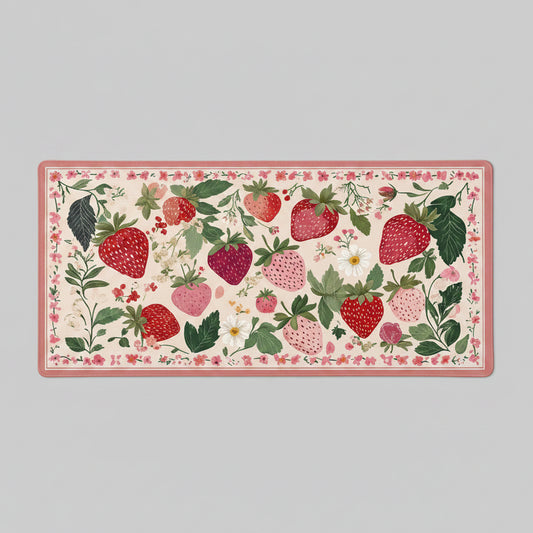 Strawberry Patch Desk Mat