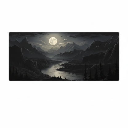 Japanese Moonscape Computer Desk Mat