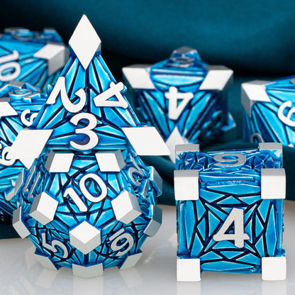 Fancy Metal DnD Dice Set