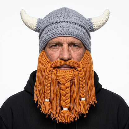 Viking Warrior Knit Beanie – Unisex Winter Hat