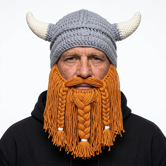 Viking Warrior Knit Beanie – Unisex Winter Hat