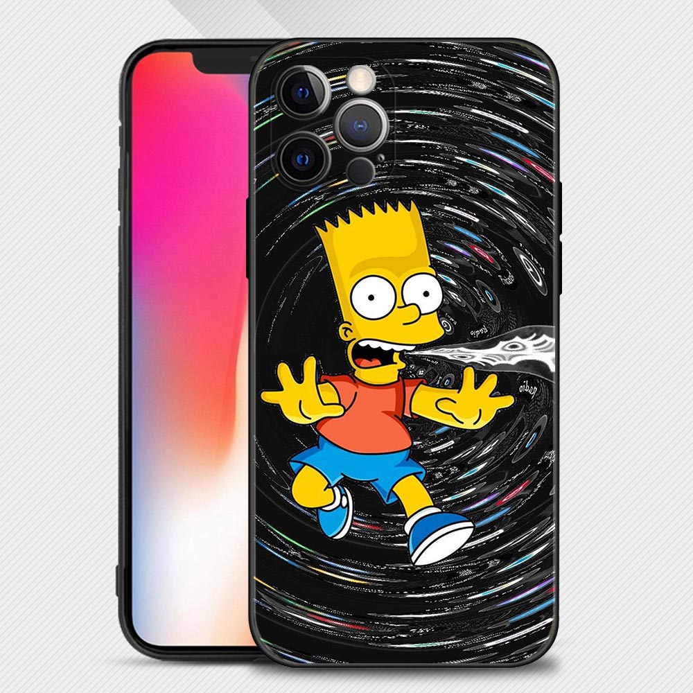 Simpsons Cartoon Shockproof iPhone Case - iPhone 13 & 14 Models