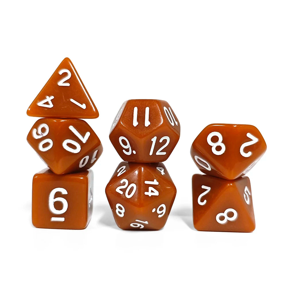 Colourful Resin Dice Set – 26 Designs for D&D and RPGs