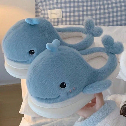 Adult Novelty Whale Home Slippers