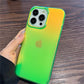 Colourful Laser Matte Silicone iPhone Case