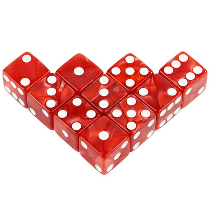 10 Piece 6-Sided Game Dice Set