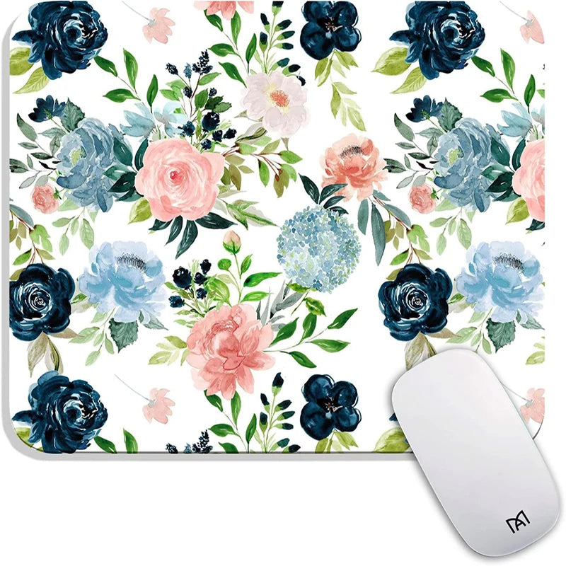 Floral Rectangle Mouse Pads