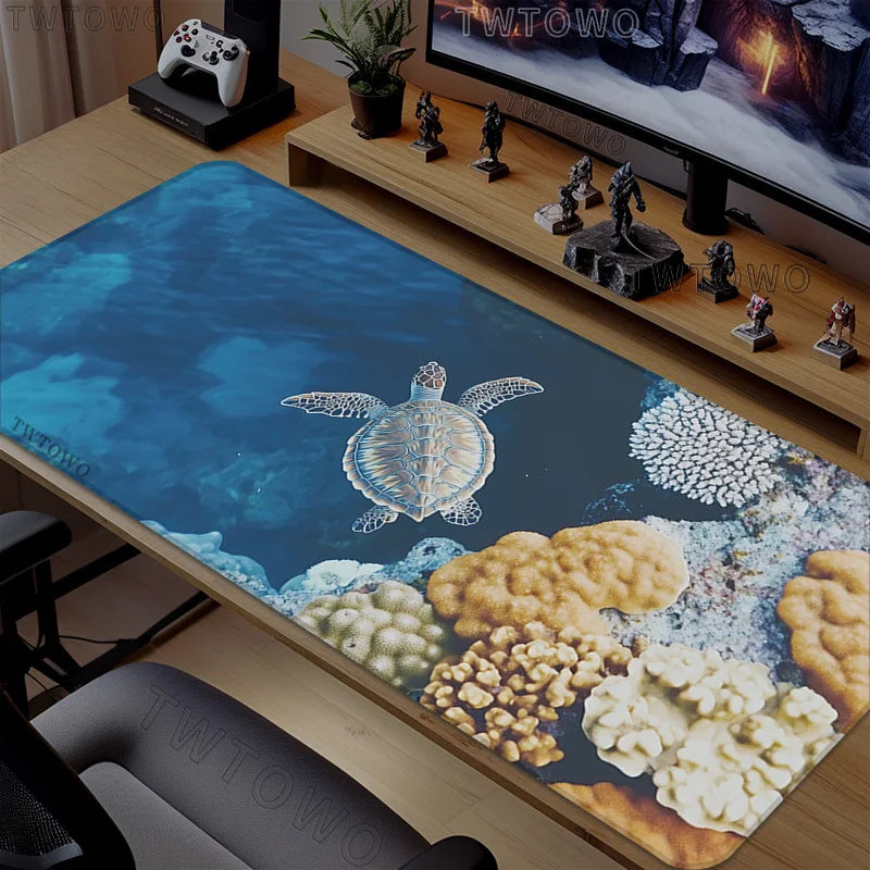 Underwater World Desk and Keyboard Mat