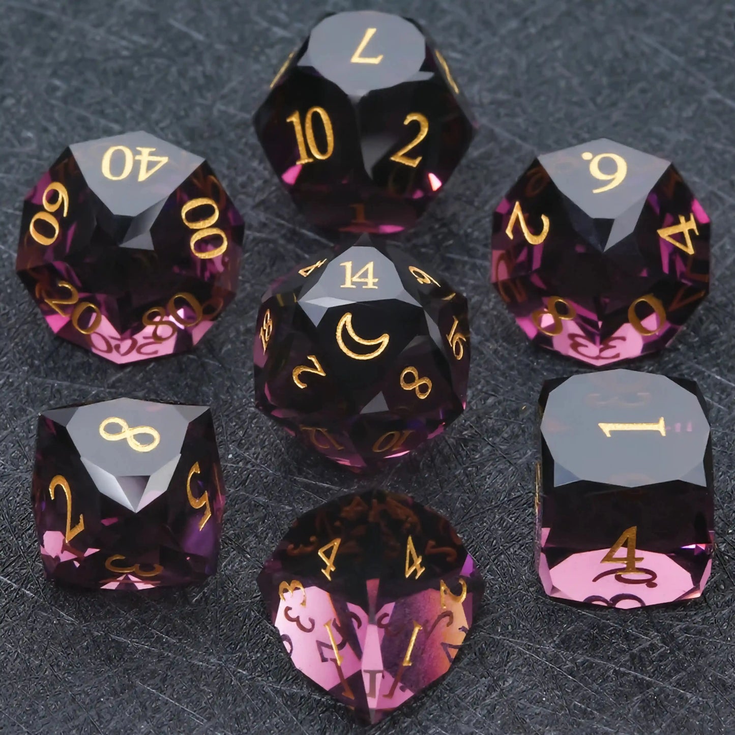 Dark Magic 7 Piece DND Dice Set