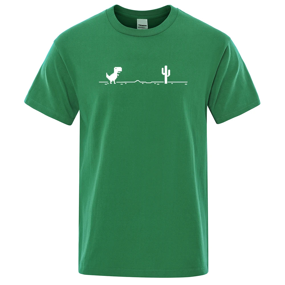 Dinosaurs and Cacti Men's Graphic Tee