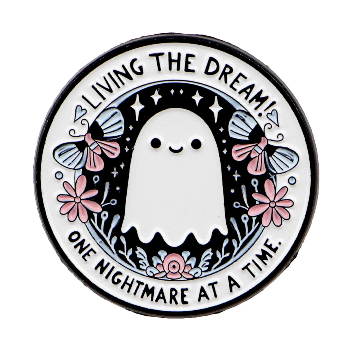Living the Dream Sarcastic Enamel Pin