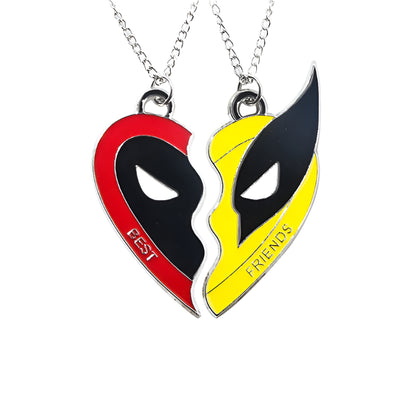 Best Friends Necklace Set of Deadpool & Wolverine