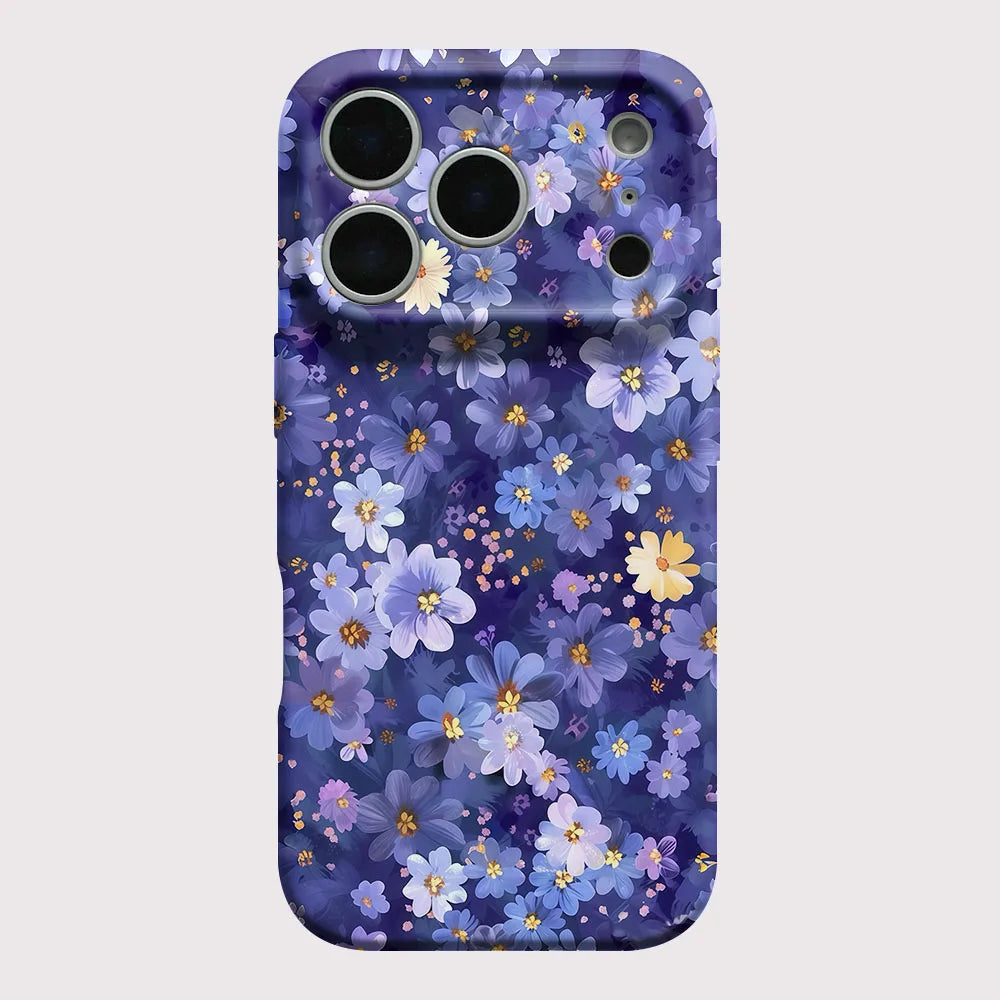 Purple Daisies Hard Plastic Phone Case (for iPhone)
