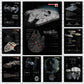Space Ship Canvas Wall Art Prints of Star Wars Machines