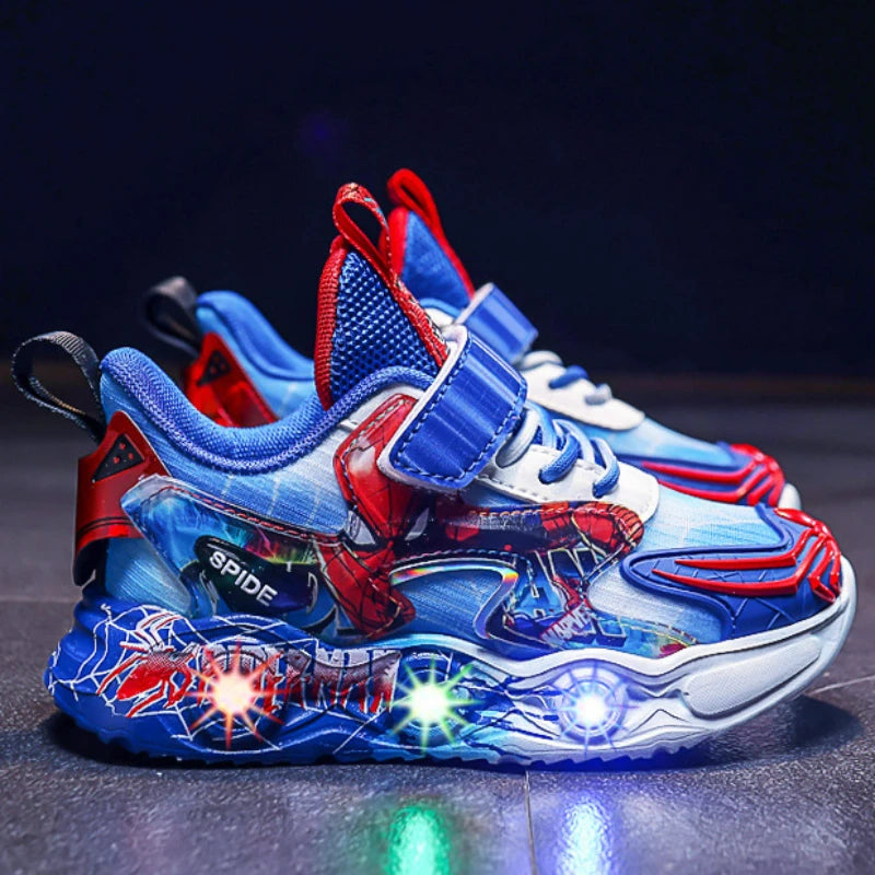 Light-Up Spidey Kids LED Sneakers