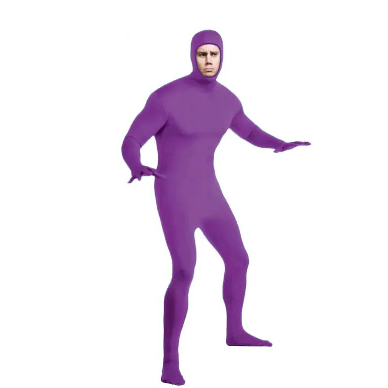 Colourful Adult Zentai Costume Bodysuit