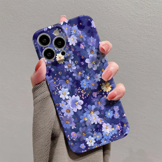Purple Daisies Hard Plastic Phone Case (for iPhone)