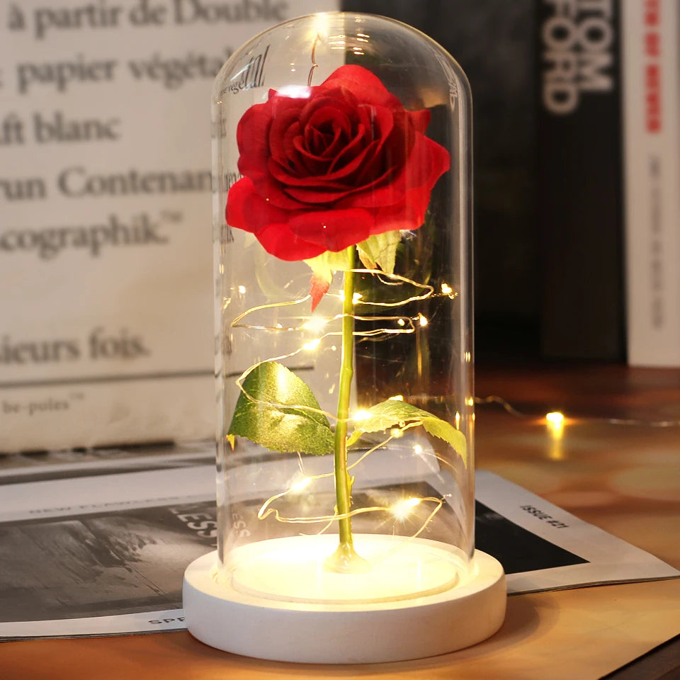 Enchanted Rose LED Dome Light