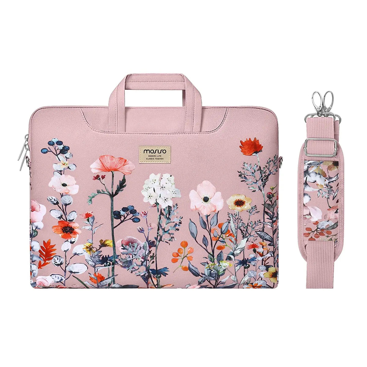 MOSISO Printed Laptop Shoulder Bag – 13–17.3 Inch