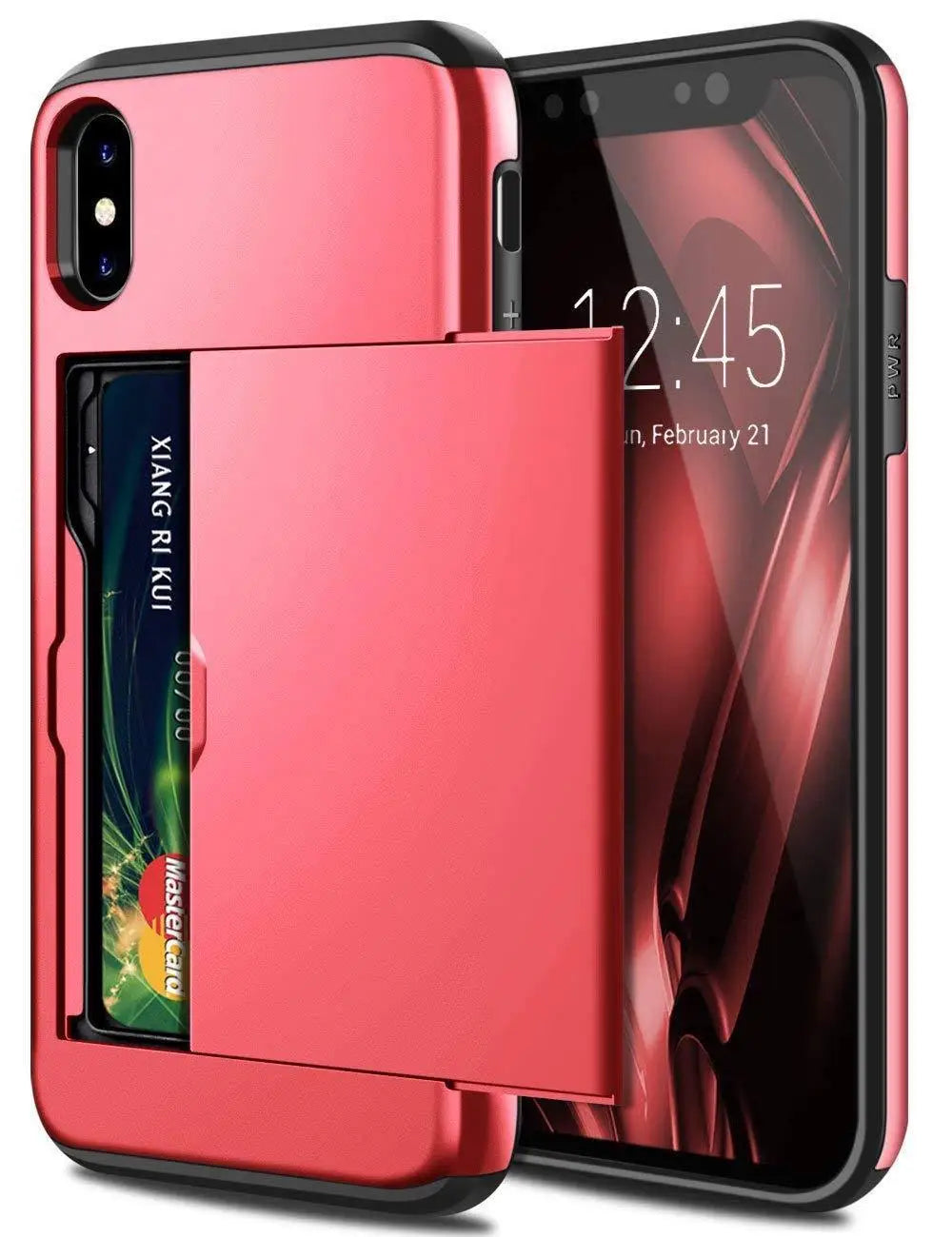 Heavy Duty Phone Case with Card Slot (for iPhone)