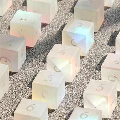 Frosted Rainbow DND Dice Set