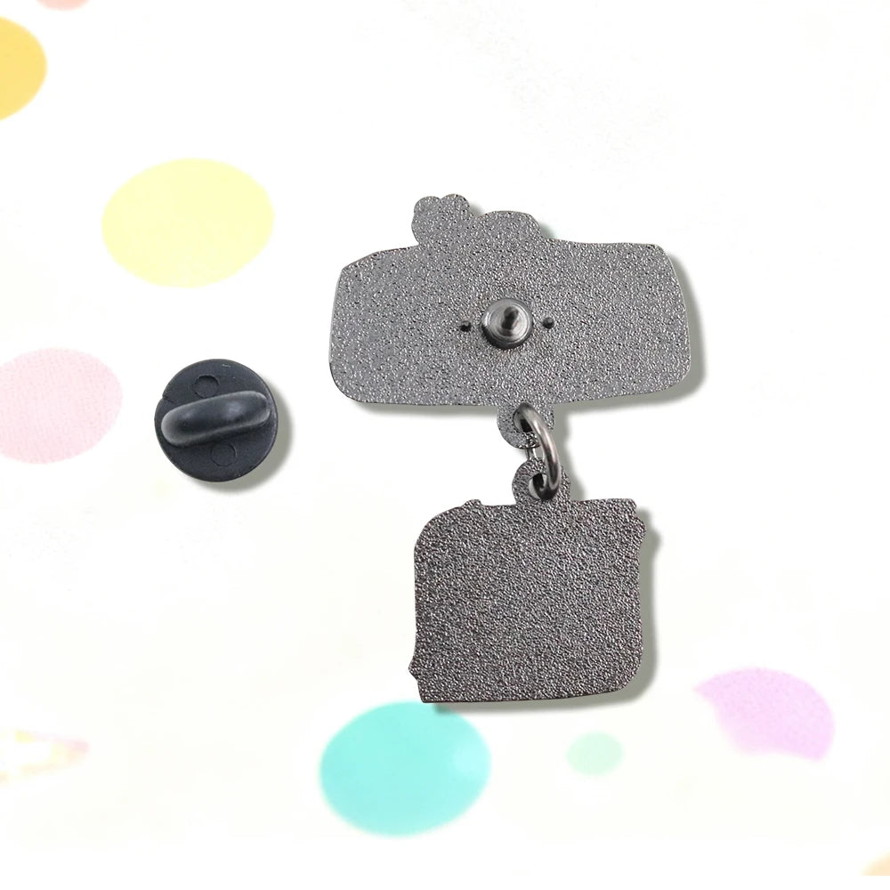 Don't Look Back Enamel Pin